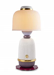 Бездротова настільна лампа LLADRÓ Kokeshi Порцелянова Кремовий - Фото 1