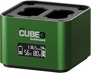 Зарядний пристрій Hahnel ProCube3 / NP-W126S, NP-W235 / Швидка зарядка / 2 слоти / USB-A / Зелений synthetic.ua - Фото 1
