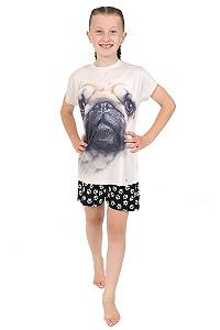 Піжама Шорти 3D Мопс 7-14 років synthetic.ua - Фото 1