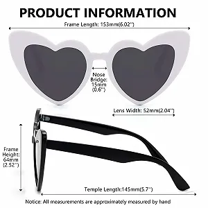 Солнцезащитные очки LLGSDLL Ретро Сердце Хиппи Без оправы Candy Прозрачные synthetic.ua - Фото 1
