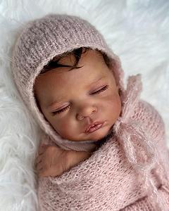 Кукла Zero pam Reborn Baby Черная 19 дюймов synthetic.ua - Фото 1