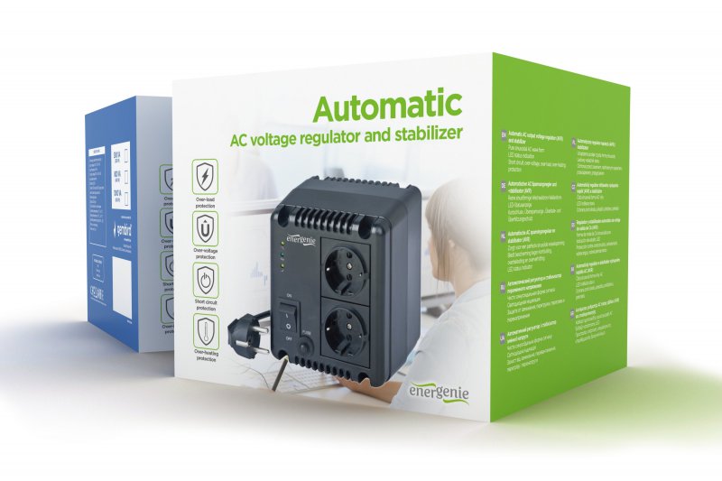 Автоматичний регулятор напруги EnerGenie EG-AVR-1001, фото №2