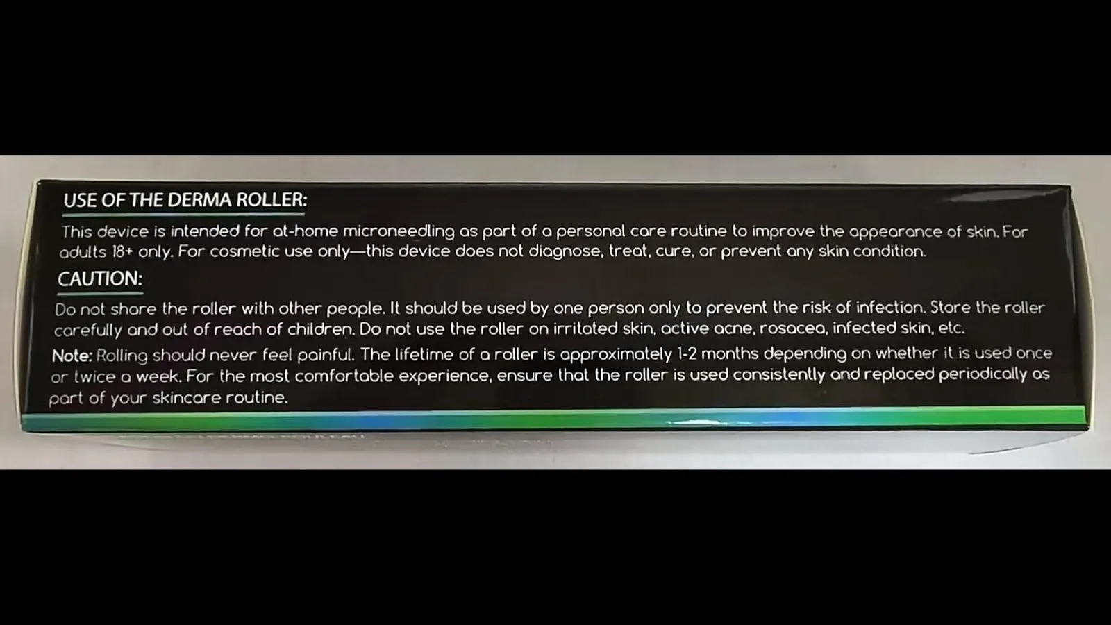 Дермаролер Tilcare для бороди та росту волосся, титановий, 0,25 мм, фото №9