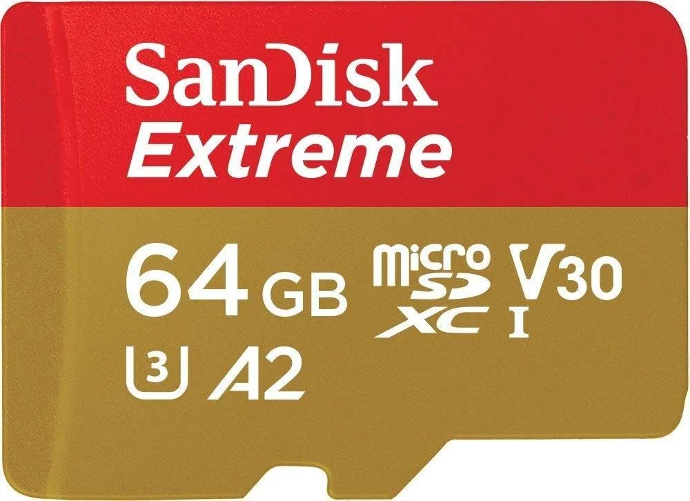 Карта памяти SanDisk Extreme microSDHC 3 Rescue Pro Deluxe 64 GB UHS-I U3 C10 V30 Красный/Золотой, фото №3 Карта памяти SanDisk Extreme microSDHC 3 Rescue Pro Deluxe 64 GB UHS-I U3 C10 V30 Красный/Золотой, фото №3