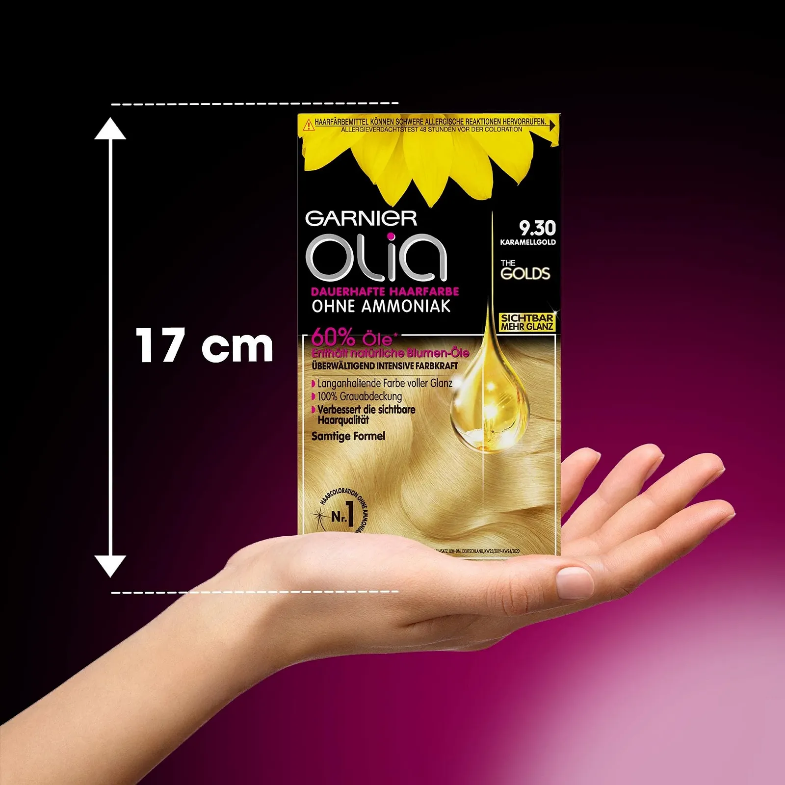 Фарба для волосся Garnier Olia 9.30 Карамельне золото, 60 г, фото №6