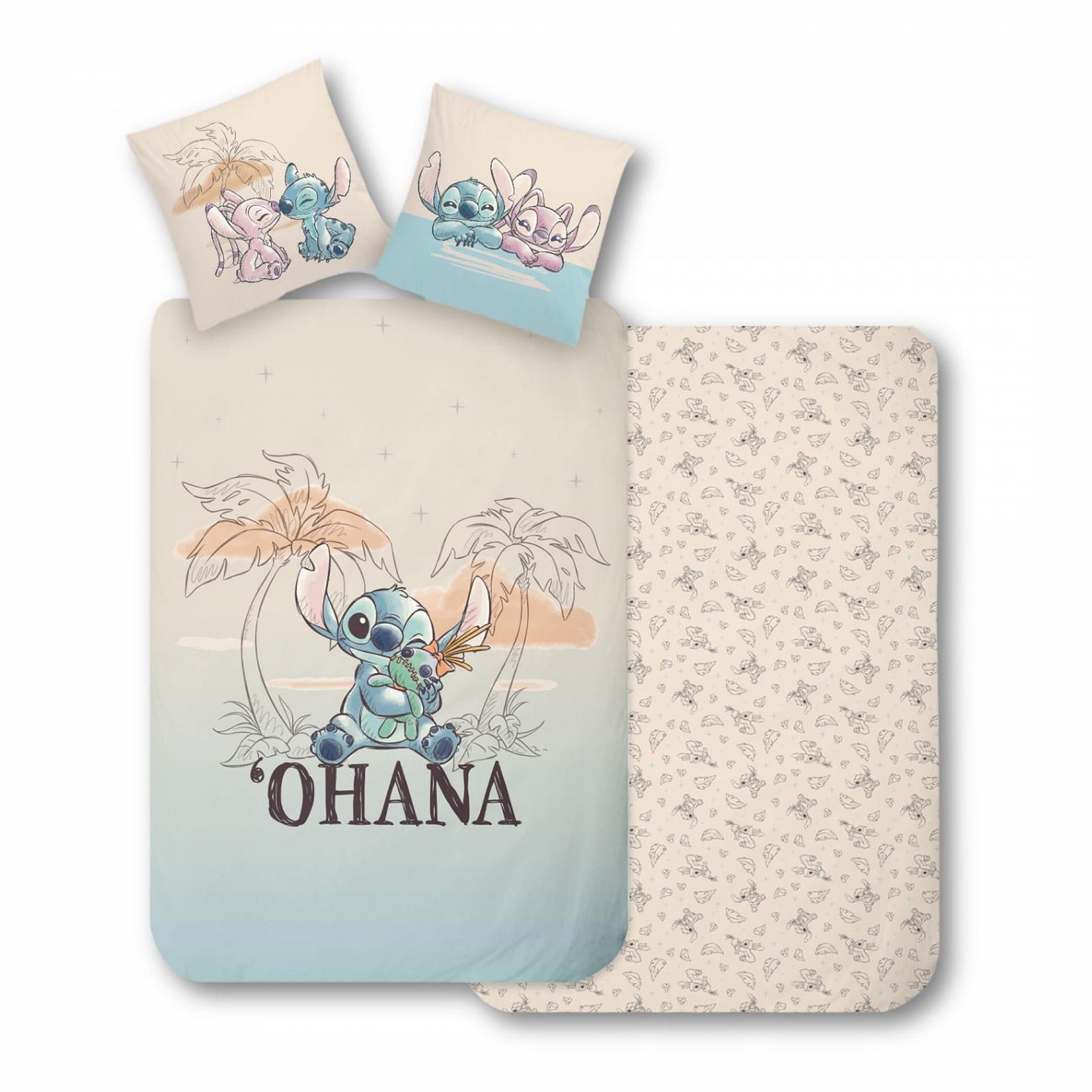 Постільна білизна MTOnlinehandel дитяча Ohana Lilo & Stitch 135 x 200 см, 80 x 80 см бавовна, фото №3