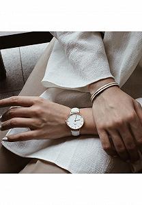 Женские часы Daniel Wellington Petite Серебряный Кожа synthetic.ua - Фото 1
