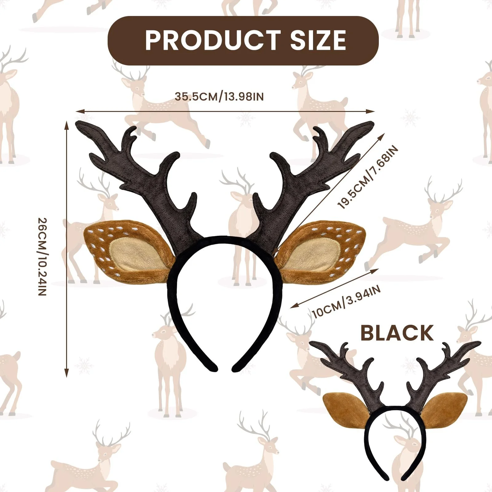 Обруч на голову Оленячі роги, фото №2