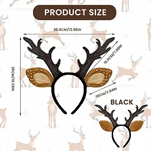 Обруч на голову Оленячі роги synthetic.ua - Фото 1