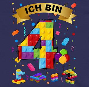 Детский свитшот для мальчиков и девочек Shirtracer 4th Birthday - I Am 4 Building Blocks synthetic.ua - Фото 1