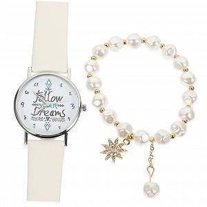 Женские Часы Healvian 1 Set с Кожаным Ремешком Белые с Дизайнерским Стилем для Досуга и Особых Событий, Белый - Фото 1