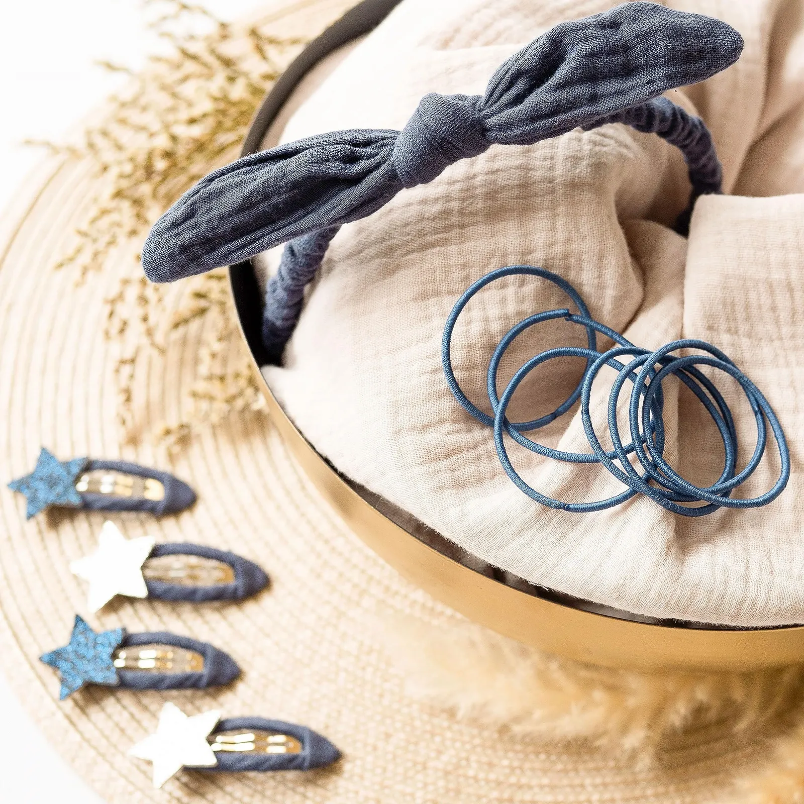 Обруч на голову Papierdrachen Темно-синій, фото №4