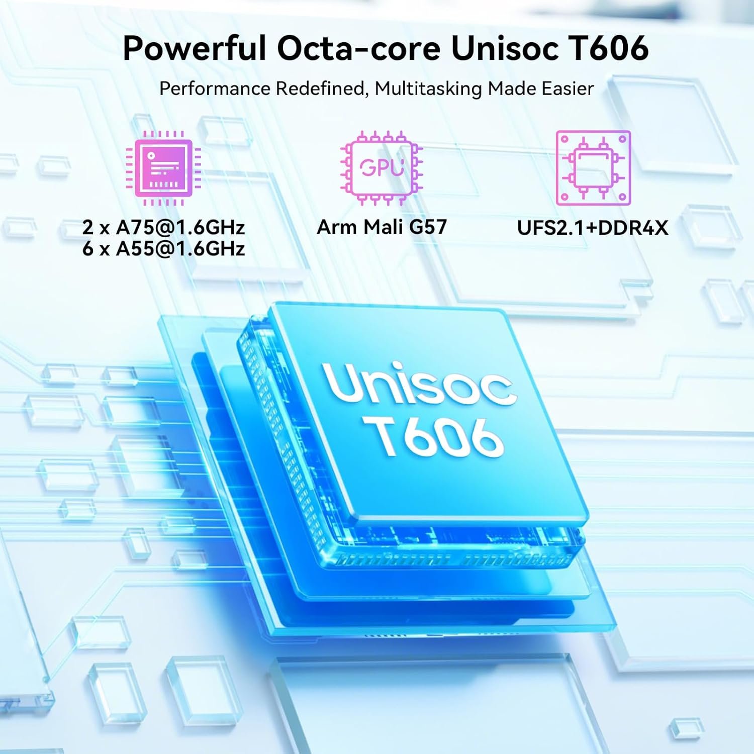 Планшет 10.1" TABWEE T20 8/256Gb 8 ядер Android 15 5000 mAh Чорно-сірий, фото №6