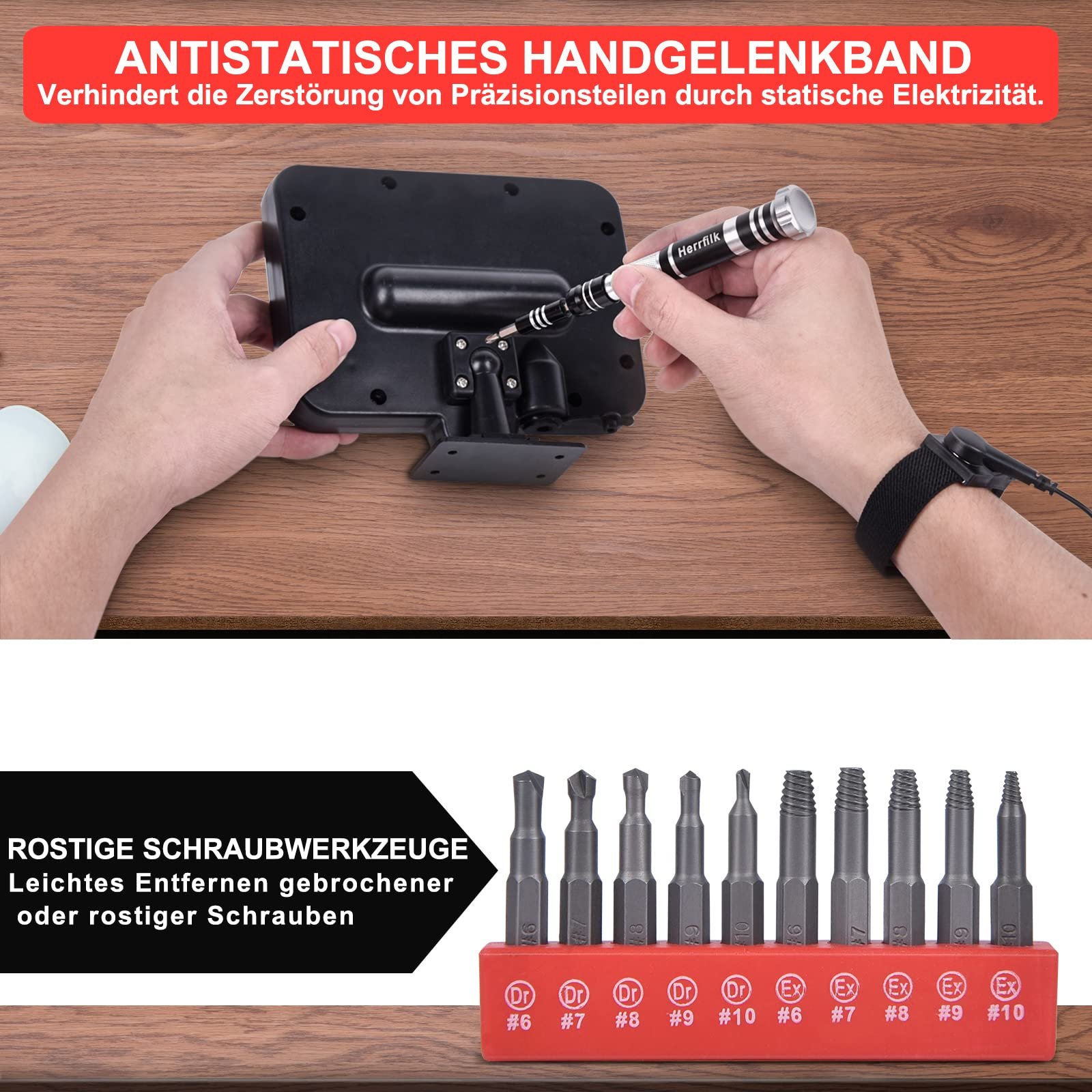 Викрутка Herrfilk Magnetic Precision Set, 140 Piece Mini, фото №5