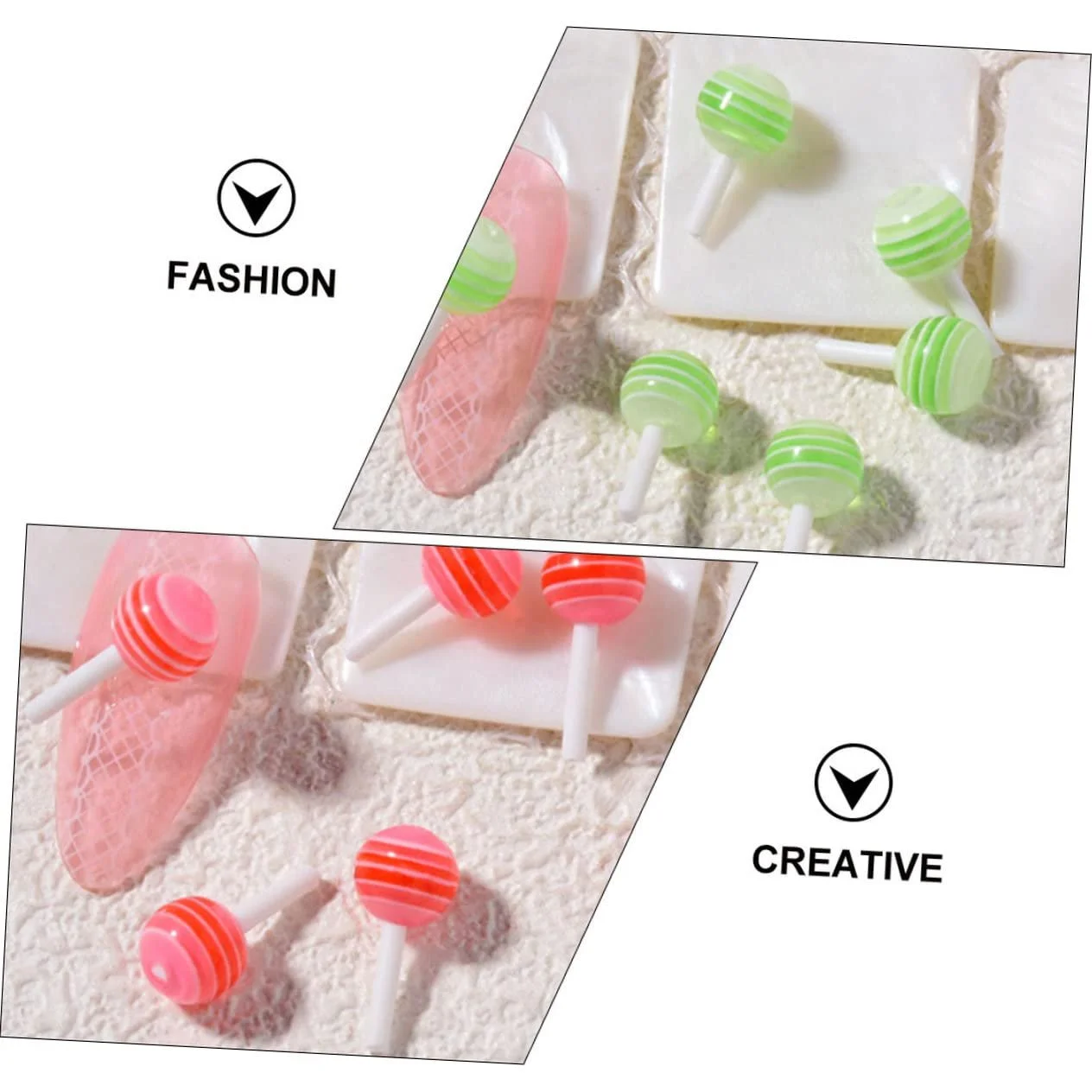 Украшения для ногтей из смолы Beavorty 50 шт. Разноцветные украшения для ногтей DIY, мультяшные маникюрные украшения для женщин и девушек, фото №6