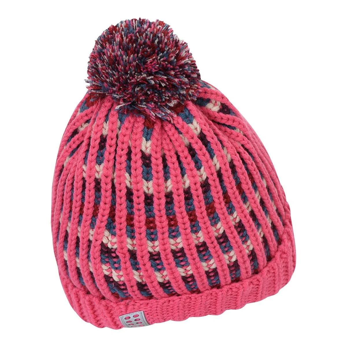 Шапка зимняя LEGO Wear для девочек, вязаная с помпоном, фото №2