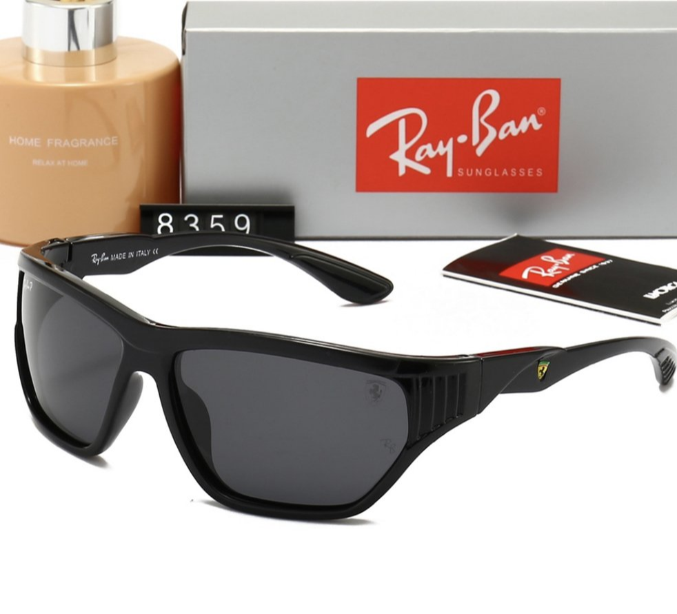 Мужские солнцезащитные спортивные очки Ray Ban Polaroid Черные, фото №1 Мужские солнцезащитные спортивные очки Ray Ban Polaroid Черные, фото №1