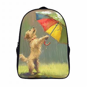 Шкільний рюкзак DPEOANEBN Golden Retriever для дівчаток-підлітків, шкільний ранець для початкової школи, дитяча шкільна сумка, повсякденний рюкзак, 40x28x16 см - Фото 1