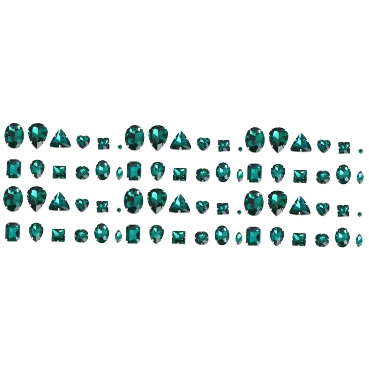 Краплі Brand Operitacx 150 шт. Каміння для одягу Форми краплі Кольорові, фото №1