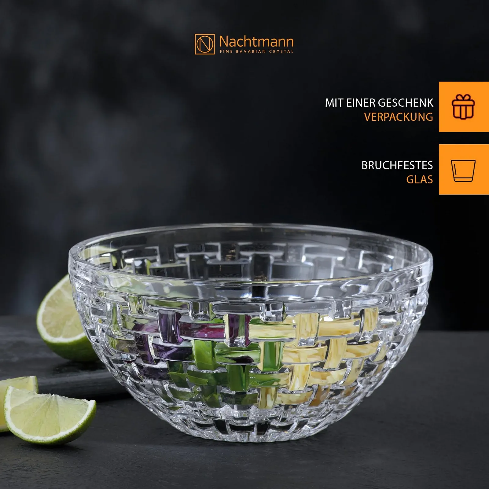 Миска Nachtmann Bossa Nova 15 см Набор из 2 Хрустальные Стеклянные Миски для Десерта, фото №3 Миска Nachtmann Bossa Nova 15 см Набор из 2 Хрустальные Стеклянные Миски для Десерта, фото №3