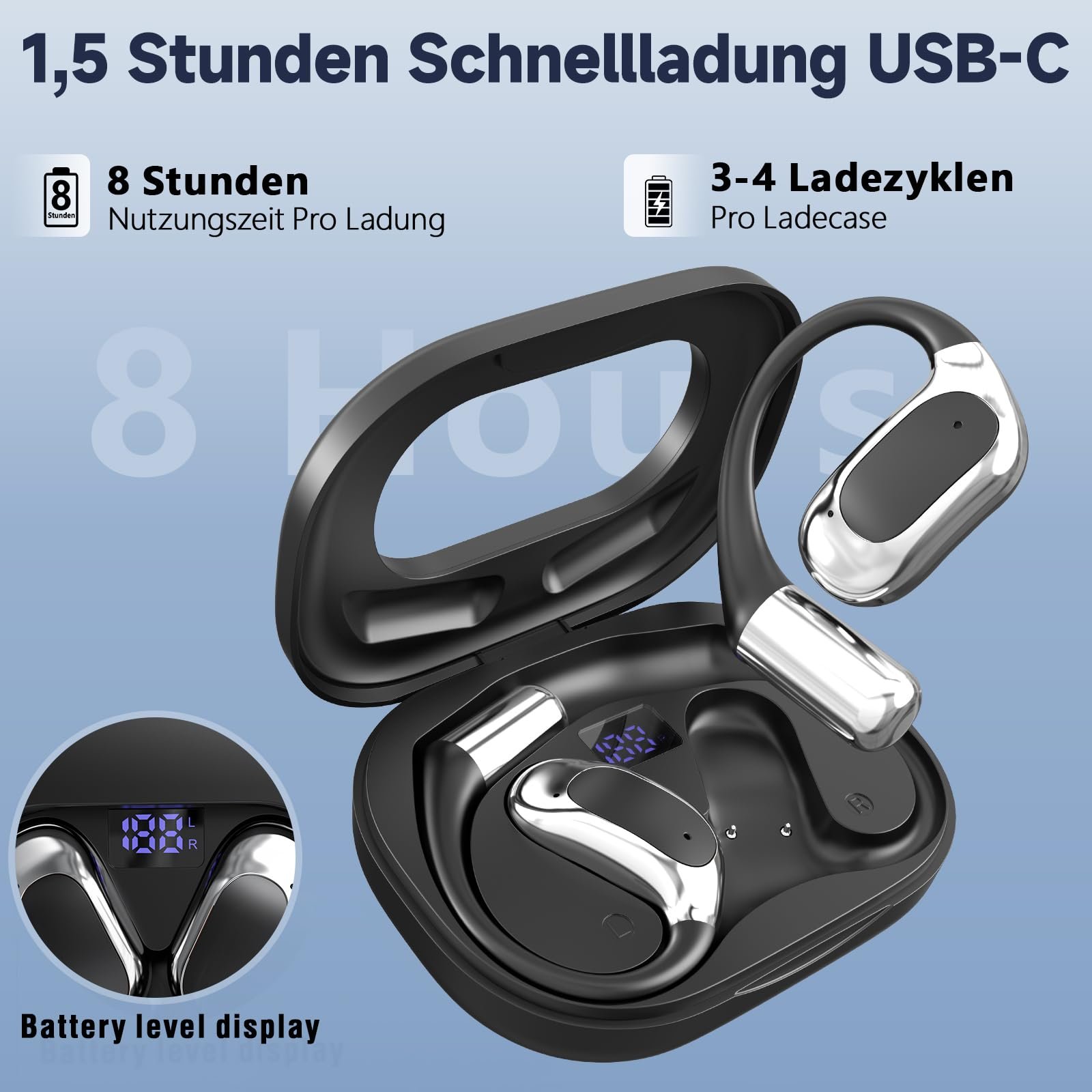 Наушники с ШИ-переводчиком Черный, фото №6 Наушники с ШИ-переводчиком Черный, фото №6