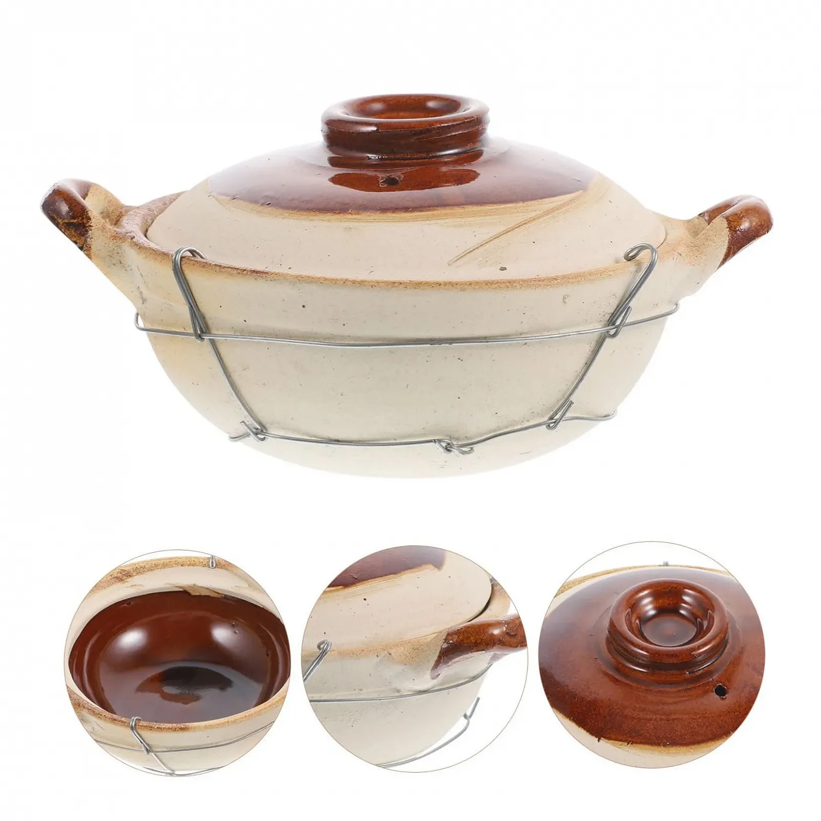 Кастрюля SOIMISS керамическая одноручная с толстой ручкой, фото №3