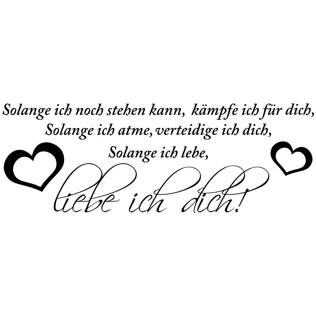 Наклейка на стену Wandkings "Solange ich noch stehen kann..." 120 x 41 см, фото №3