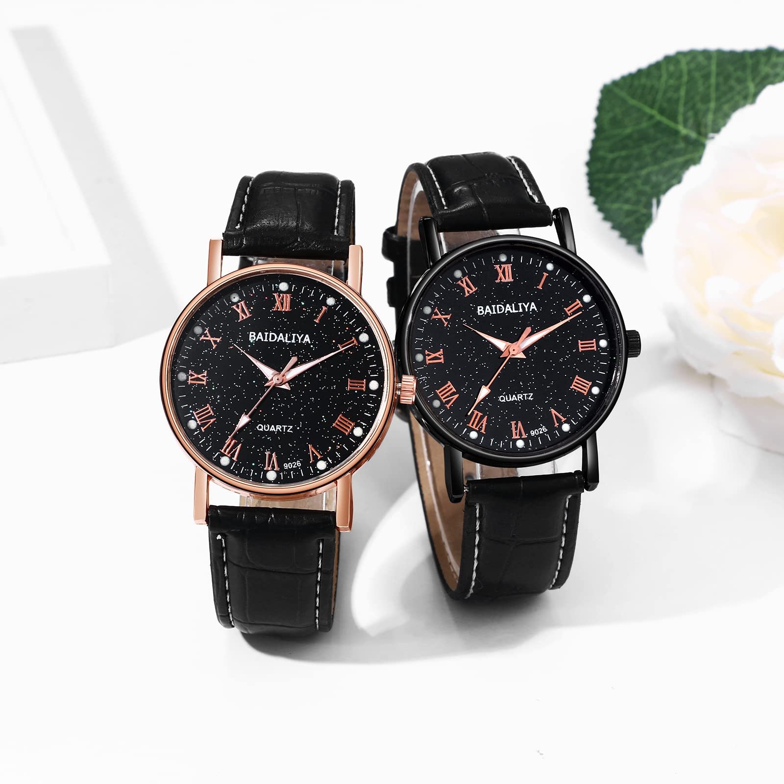 Годинник Кварцовий JewelryWe Аналоговий 30 м Водонепроникний Класичний Зоряне Небо, фото №2