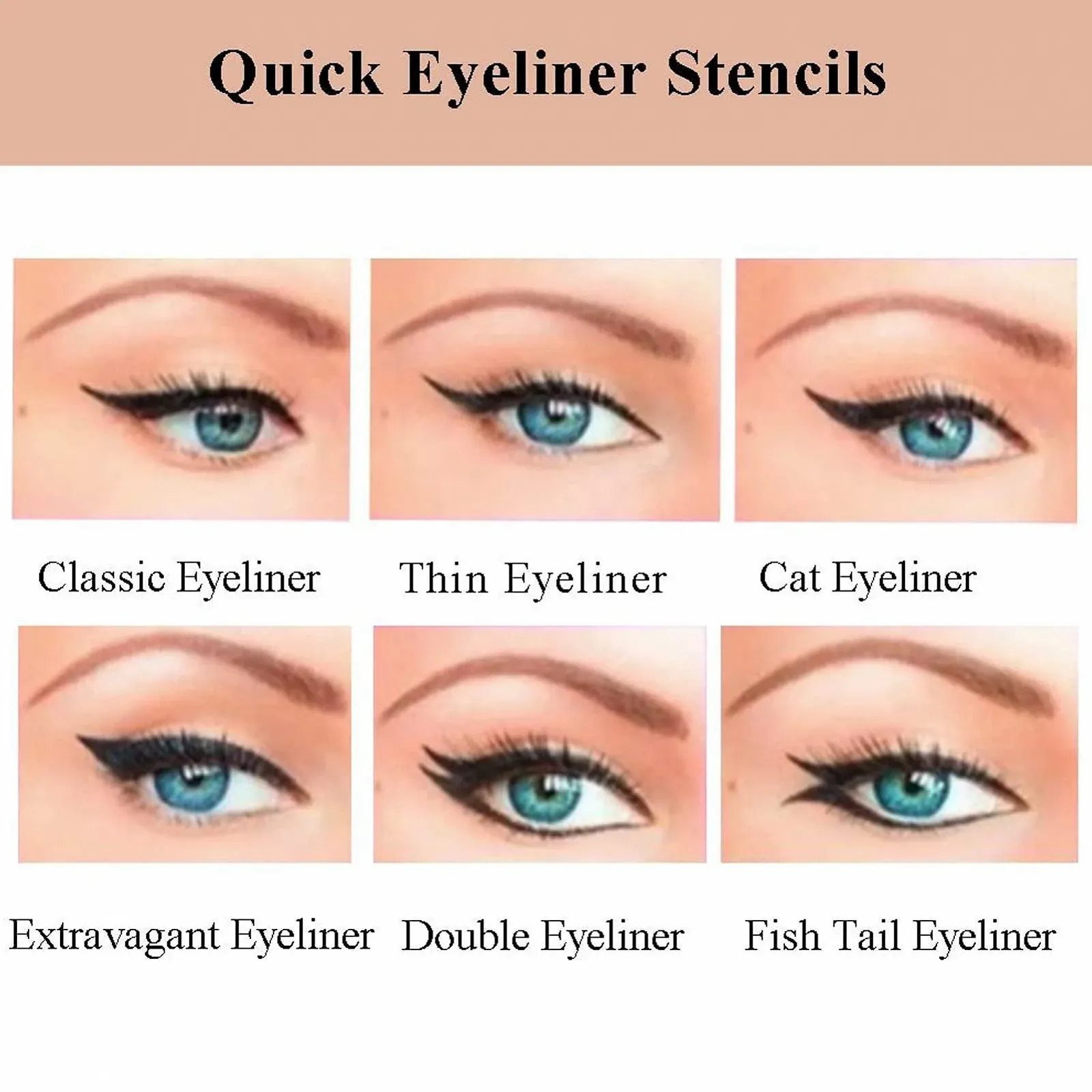 Набір трафаретів для макіяжу очей, фото №3