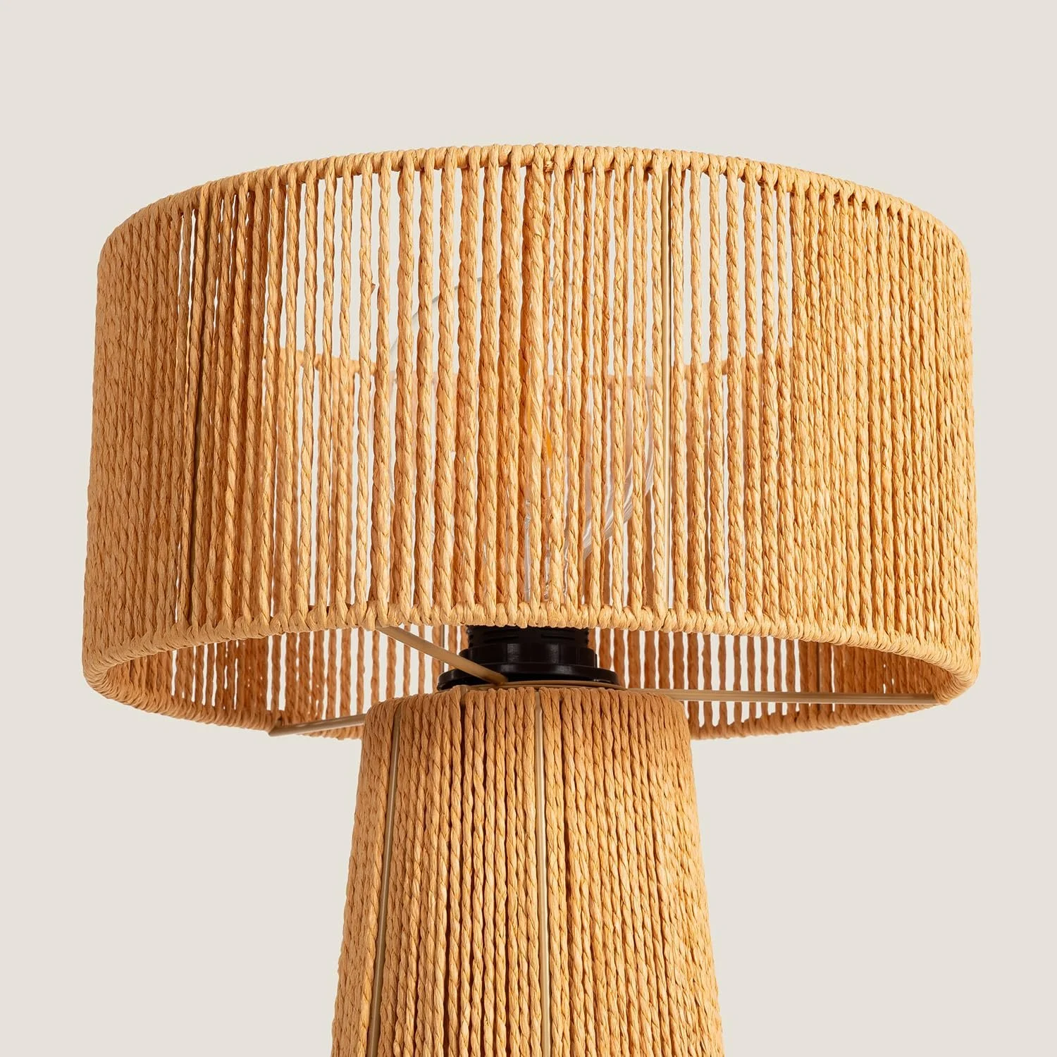 Настільна лампа LEDKIA LIGHTING Kala Lilium Плетений папір Натуральний, фото №3