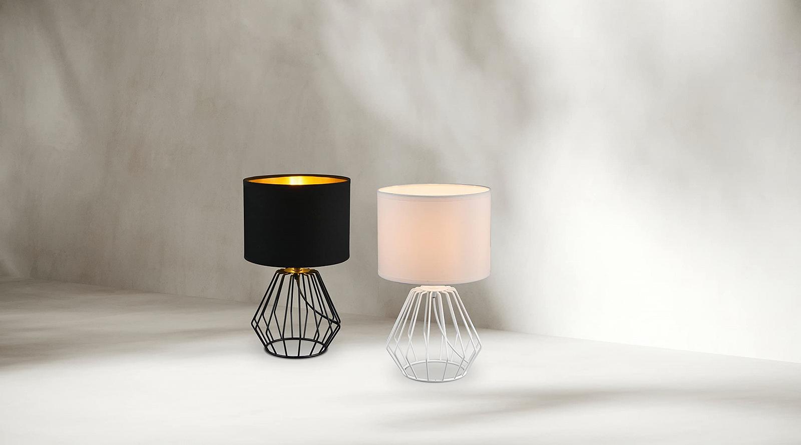 Настільна лампа Reality Leuchten RL LIVE YOUR LIGHT Chuck R50931002 метал тканинний абажур 1x E14 Чорна матова, фото №4