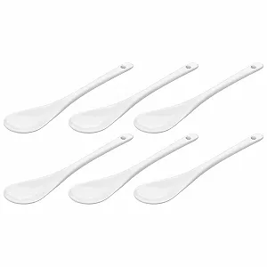 Ложка WELLGRO Порцеляна Білий, 6 штук - Фото 1