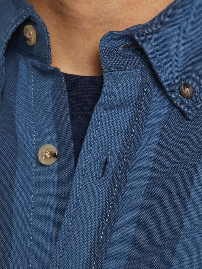 Рубашка Jack&Jones SS 12187609 Blazer Темно-синий L, фото №4
