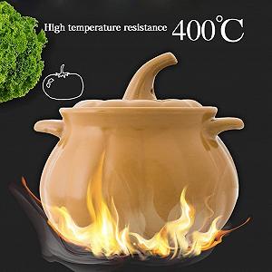 Гусятниця керамічна у формі гарбуза з кришкою 3100 мл synthetic.ua - Фото 1