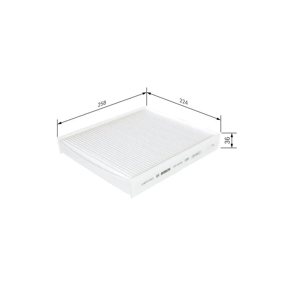 Фільтр салону BOSCH 1 987 435 002 для AUDI SEAT SKODA VW, фото №1