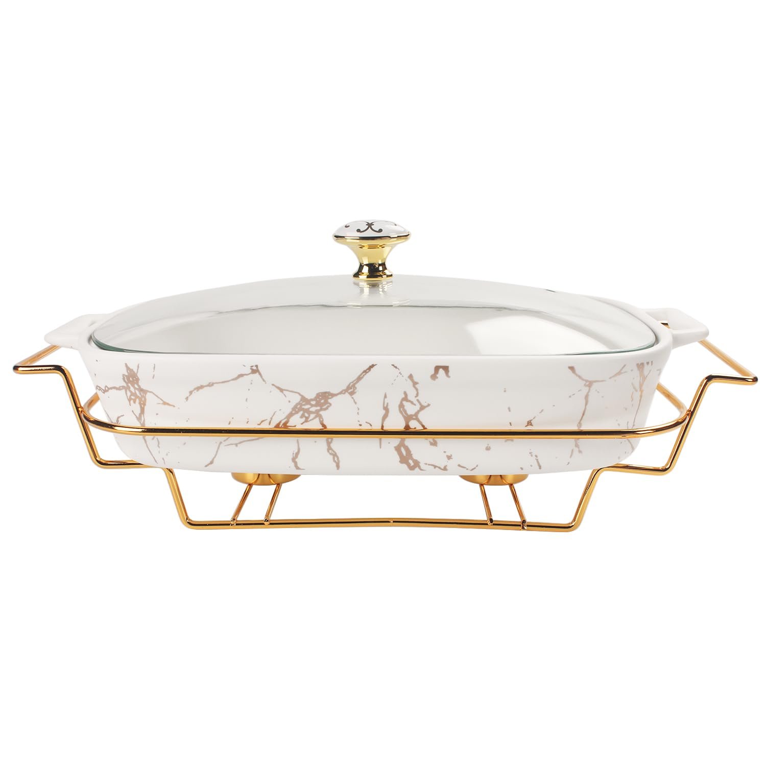 Форма для запекания со стеклянной крышкой и подставкой 900 мл, фото №1