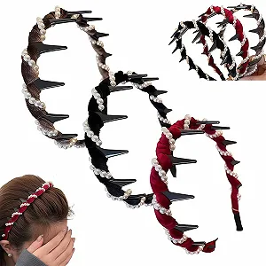 Вінтажний обруч для волосся (набір 3 шт) - Фото 1