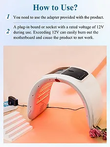LED Маска для обличчя Deciniee Light Therapy з функцією розпилення 7 кольорів synthetic.ua - Фото 1