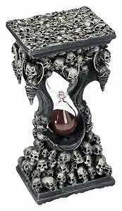 Пісочний годинник Pacific Giftware Sands of Death Skull 19 см готична фігурка з криваво-червоним піском synthetic.ua - Фото 1