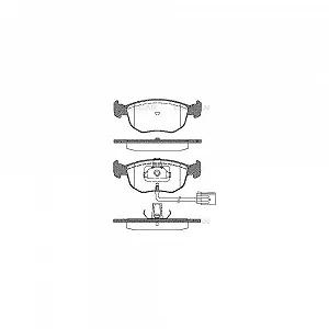 Комплект гальмівних колодок, дискове гальмо TRISCAN 8110 10504 для FORD передня вісь - Фото 1