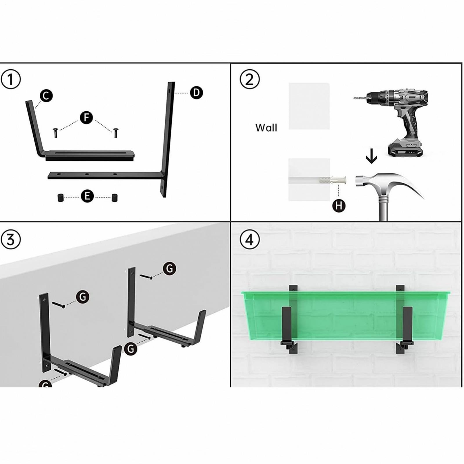 Кронштейни для віконних ящиків металеві регульовані, фото №6 Кронштейни для віконних ящиків металеві регульовані, фото №6