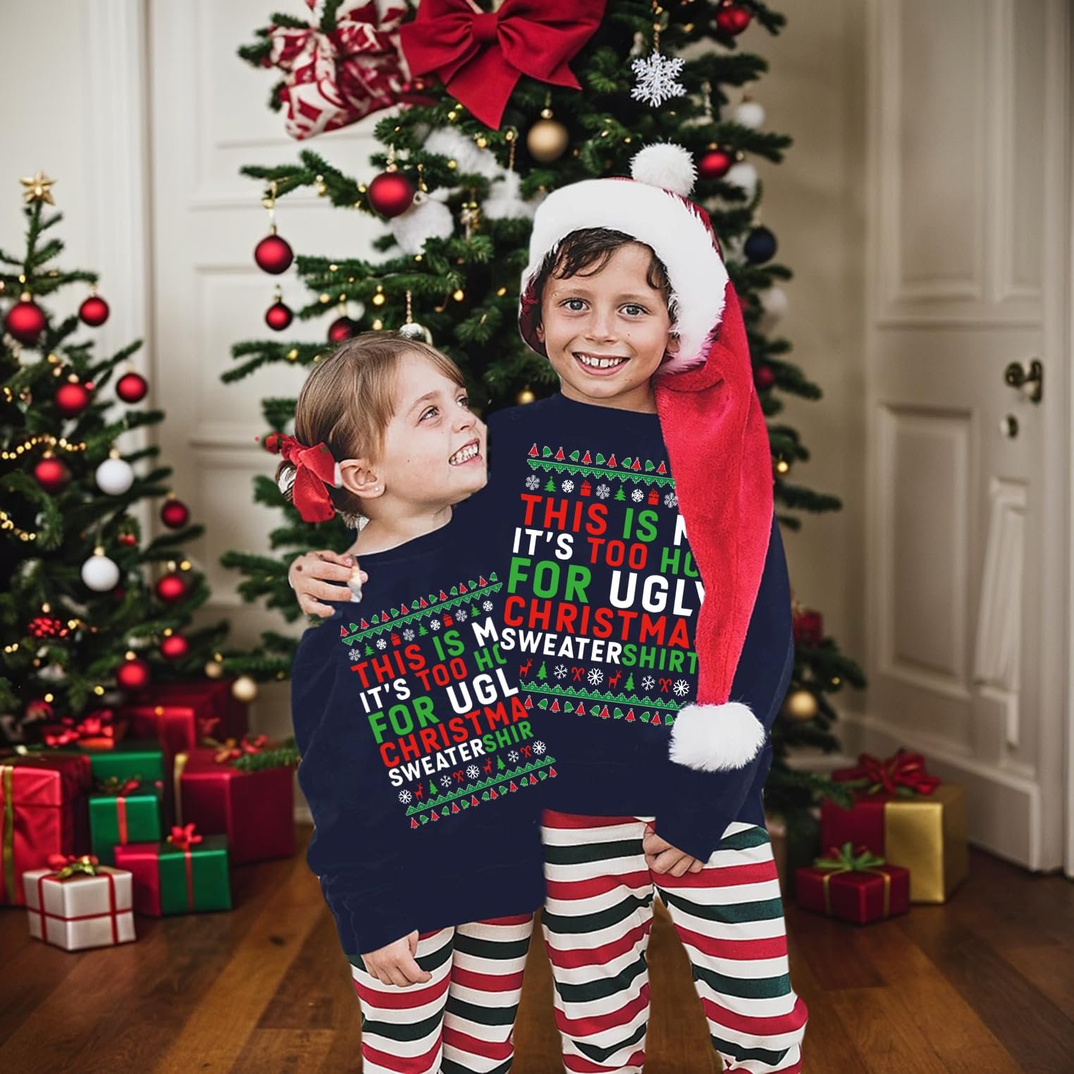 Різдвяний джемпер TCWWBB для хлопчиків та дівчаток, фото №2