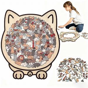 Пазл деревянный Cat 135 деталей Morandi - Фото 1