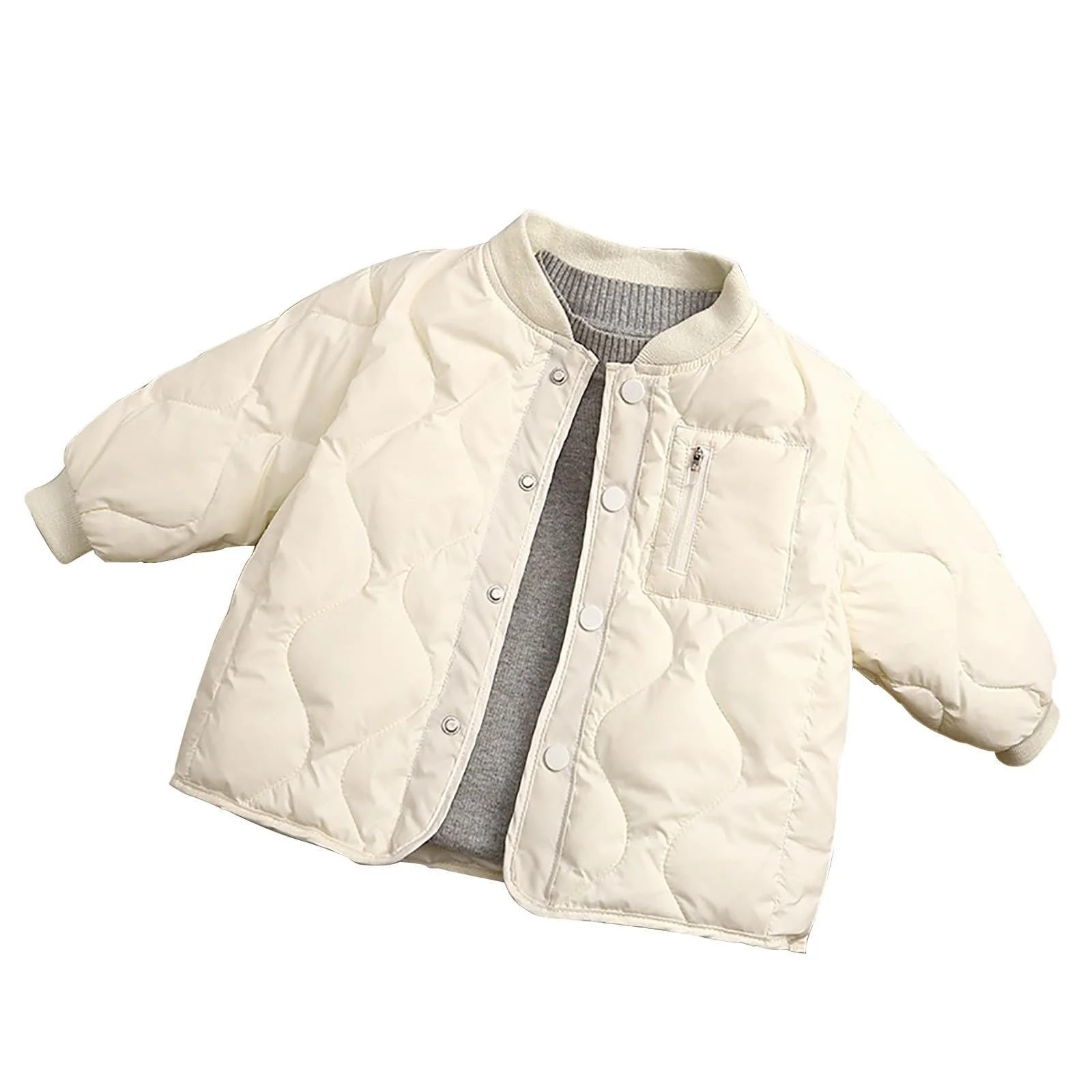 Зимняя куртка для девочек, теплая, пуховая куртка, детская, для мальчиков, переходная куртка, легкое зимнее пальто, элегантная осенняя куртка, термокуртка с капюшоном, зимние детские куртки, куртка для улицы, однотонная, фото №1