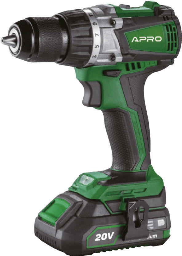 Шуруповерт аккумуляторный Apro 20DB, фото №1