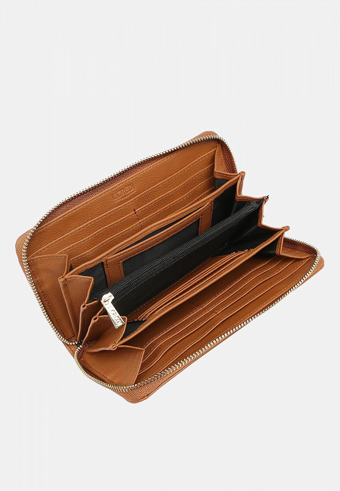 Кошелек L.CREDI FLIPPA Bi-Fold, Cognac, коричневый, Contemporary, фото №3