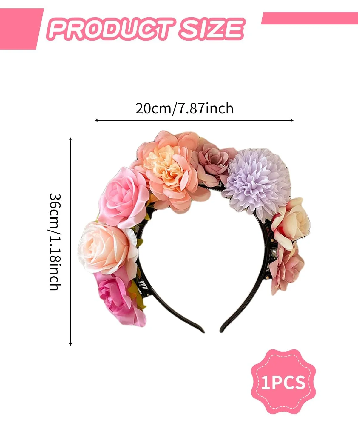 Обруч Цветы, фото №2 Обруч Цветы, фото №2