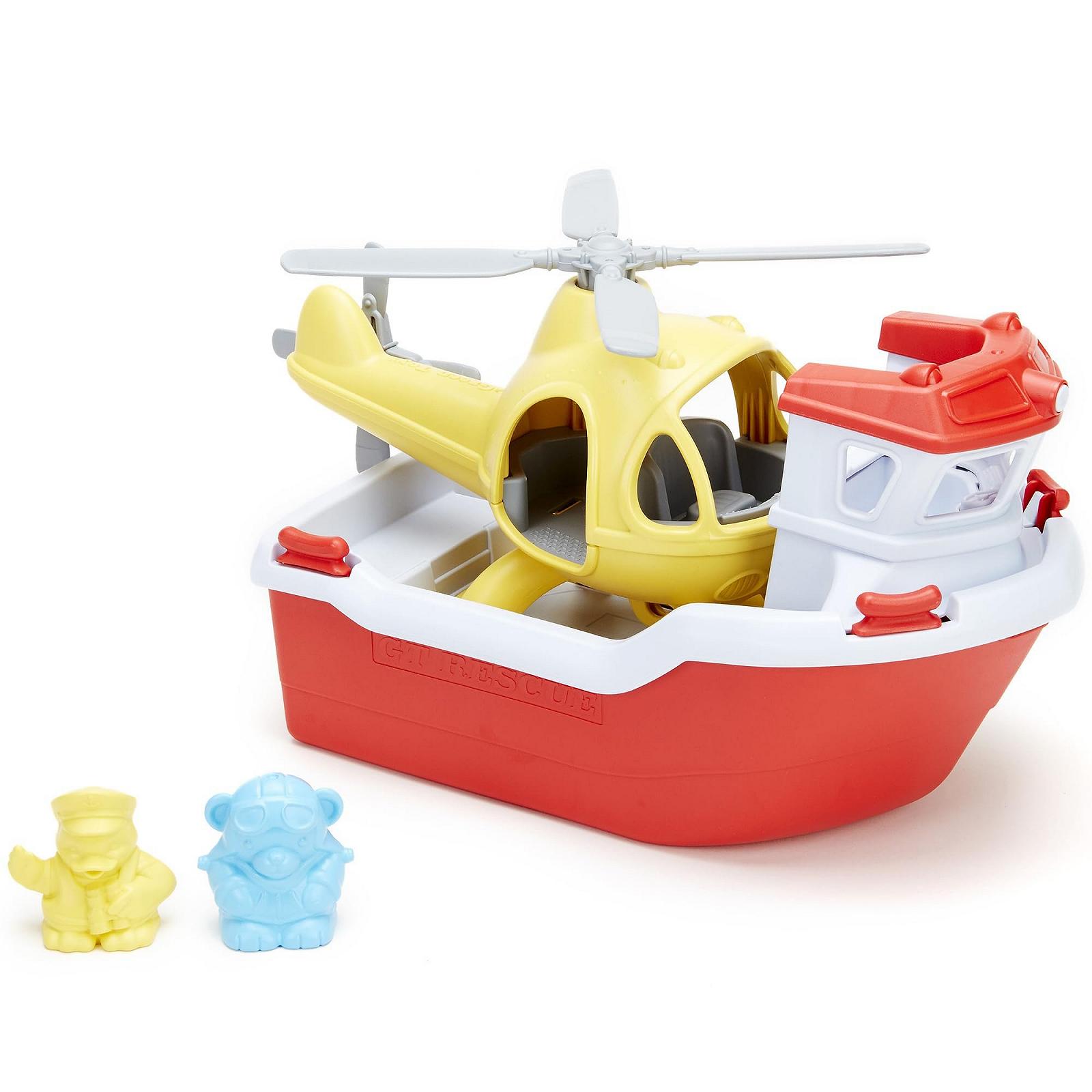 Игрушка Спасательная лодка и вертолет Green Toys с мини-фигурками, фото №7