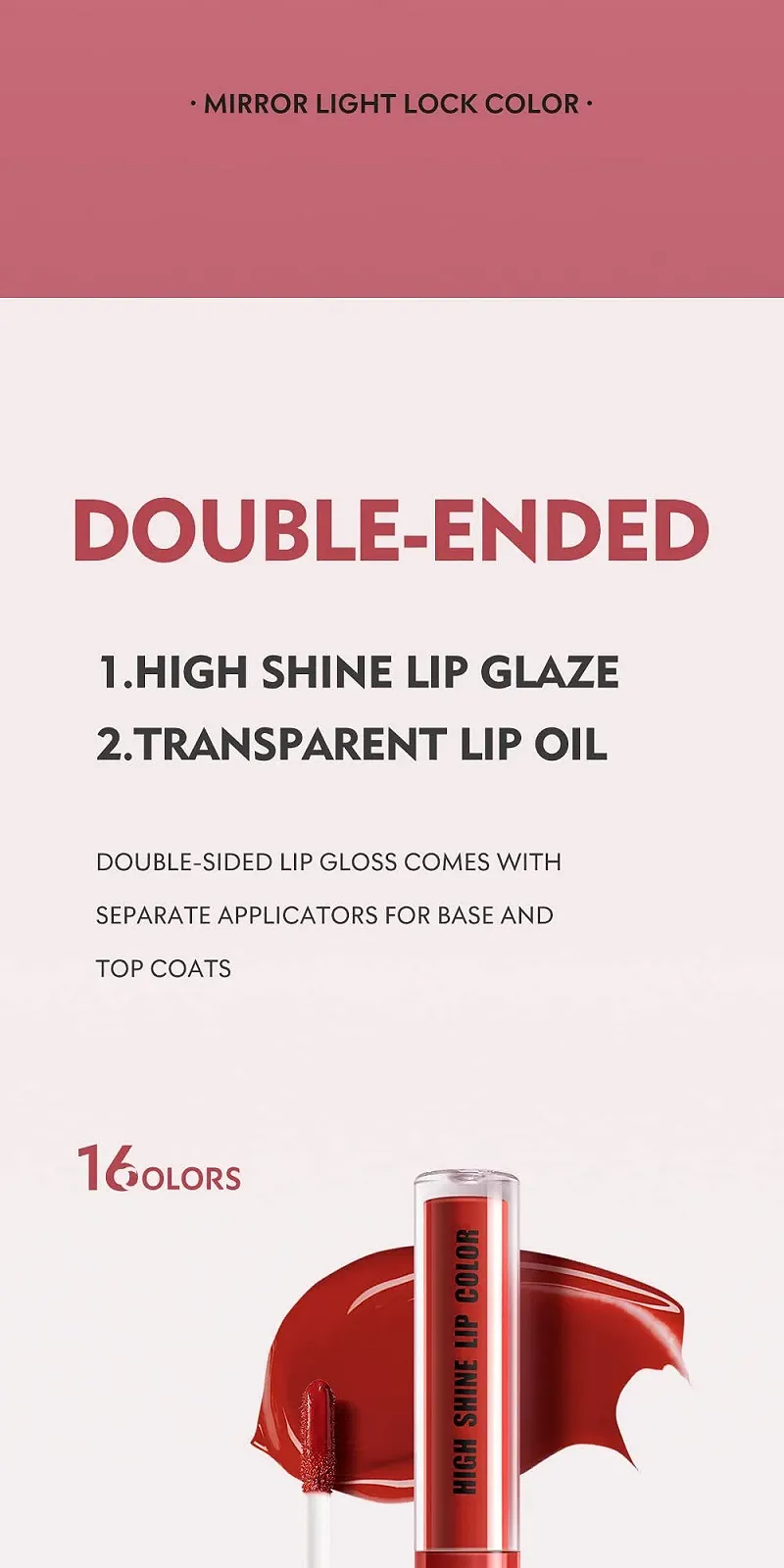 Блиск для губ Y-HaLi Double Head Зволожуюча олія для губ, фото №7 Блиск для губ Y-HaLi Double Head Зволожуюча олія для губ, фото №7