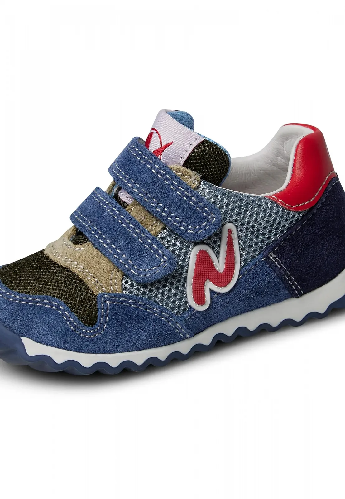 Взуття для хлопчиків Ясла Naturino Sammy 2 Vl. Suede / Net Сірий Bermuda, фото №5